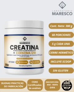 Creatina monohidrato + Coenzima Q10
