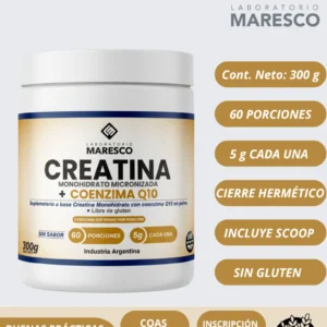 Creatina monohidrato + Coenzima Q10