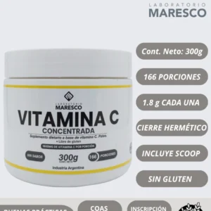 Vitamina C Pura 100% sabor neutro