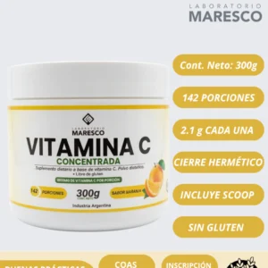 Vitamina C Pura 100% sabor naranja